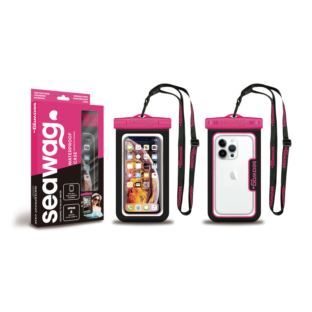SEAWAG WATERPROOF PHONE CASE <br>BLACK | PINK