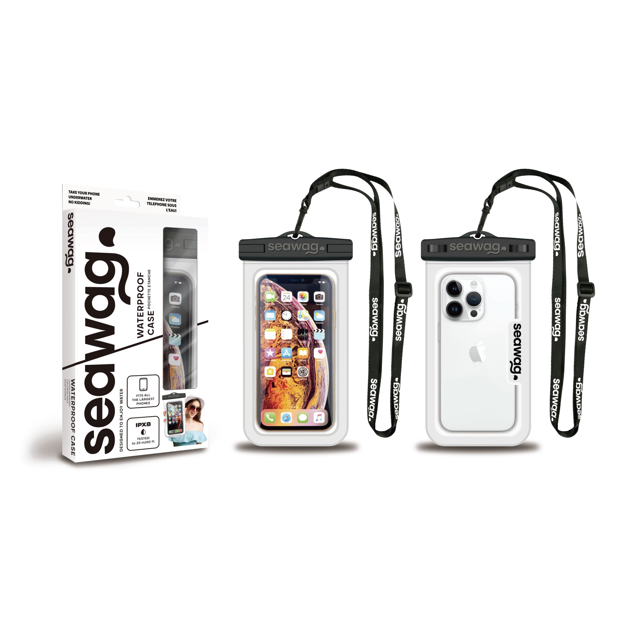 SEAWAG WATERPROOF PHONE CASE <br>WHITE | BLACK
